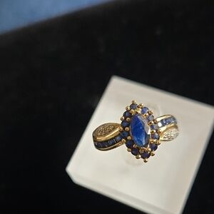 10K YG  Vintage Sapphires And Diamonds Ring, 8